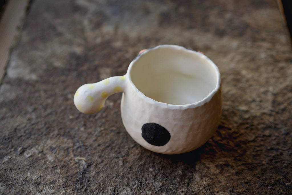 Handmade Japanese Ceramic Mug | Whimsical Character Coffee Cup by Izumi Chancey