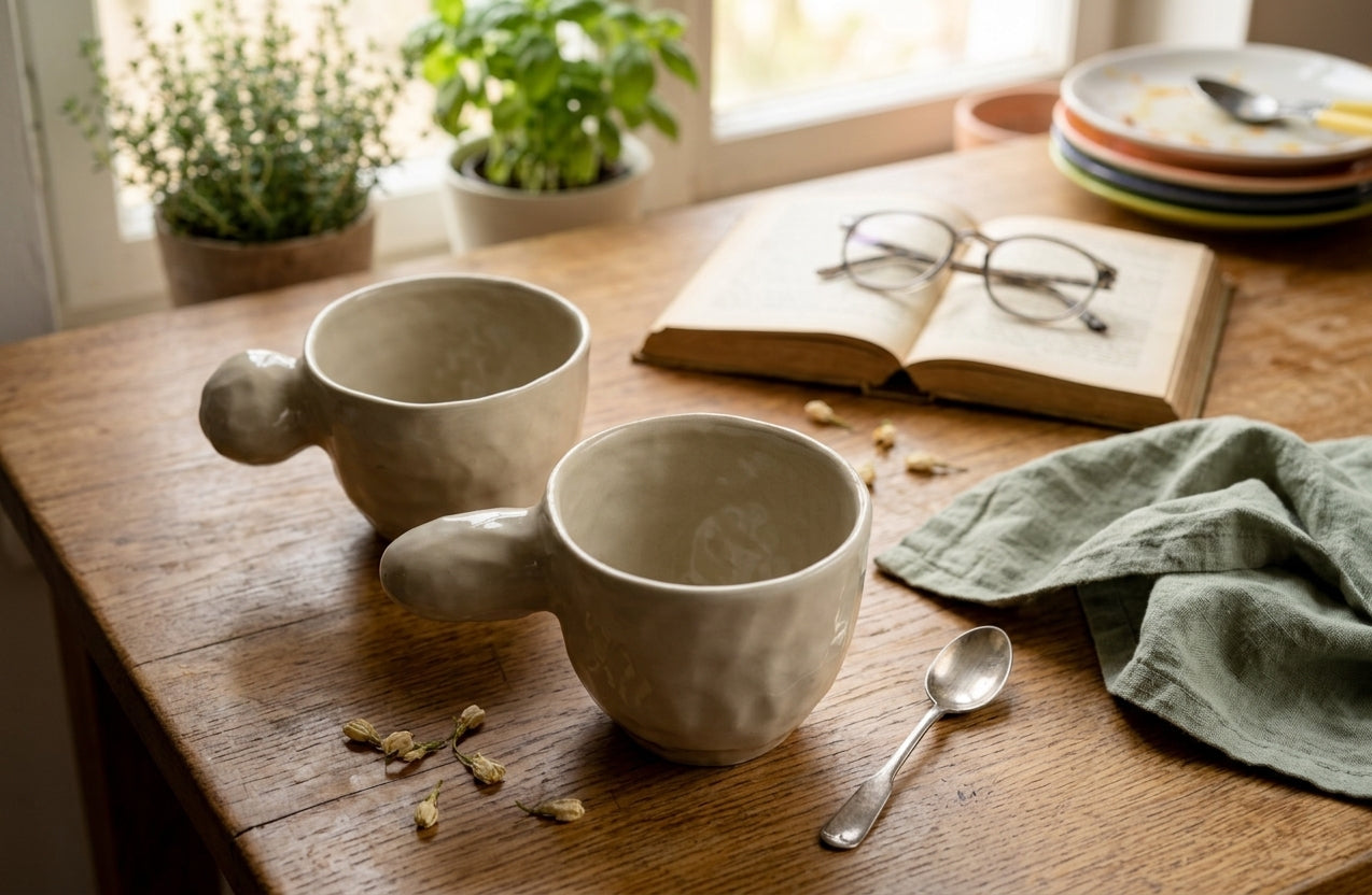 Handcrafted WabiSabi Ceramic Mug – Japanese Pottery by Sawa Isshiki